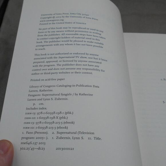 Fangasm: Supernatural Fangirls by Katherine Larsen & Lynn Zubernis Paperback - Picture 5 of 8